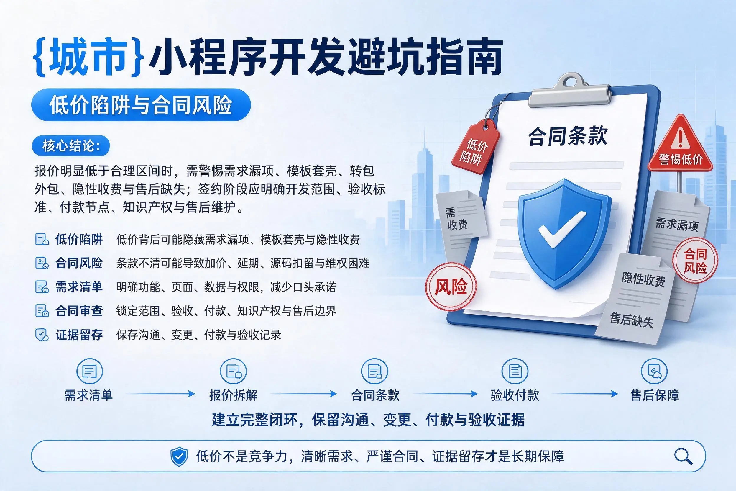 四平小程序开发避坑指南:低价陷阱与合同风险