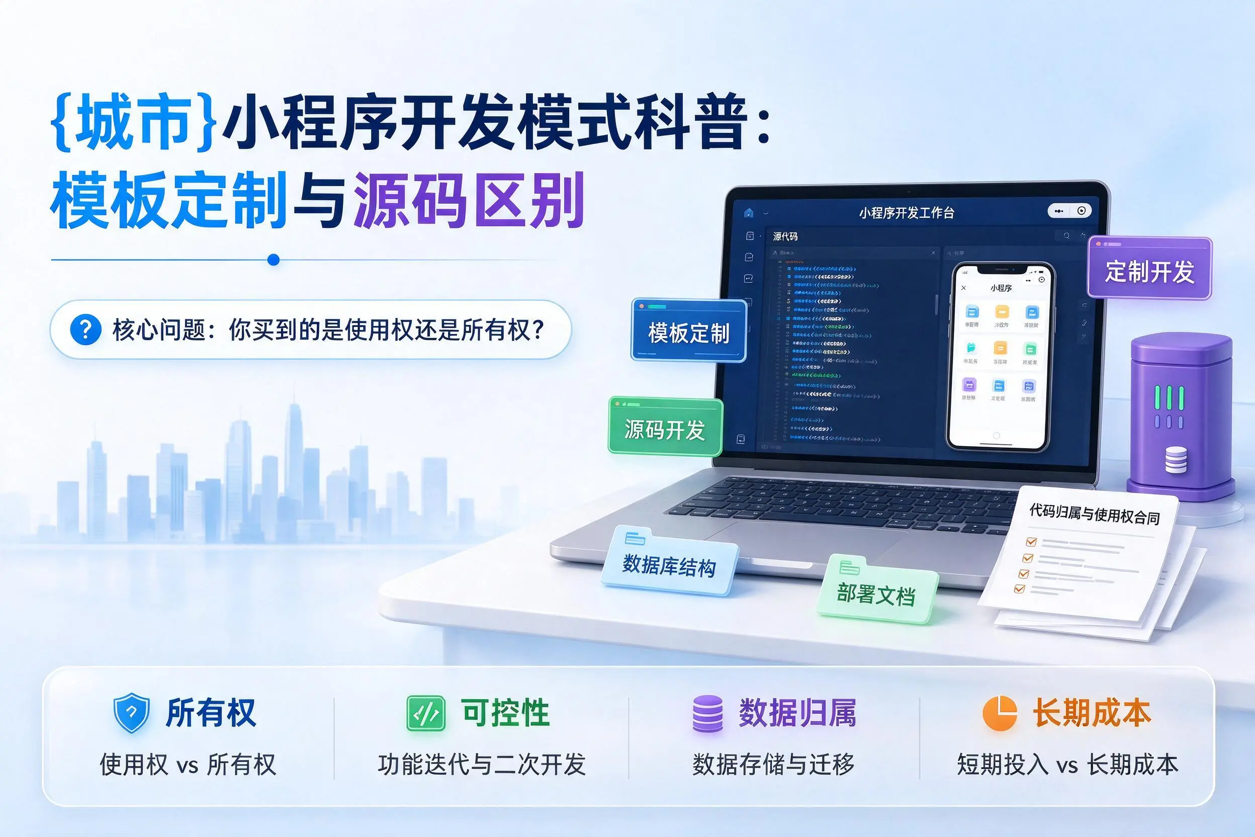 四平小程序开发模式科普:模板定制与源码区别