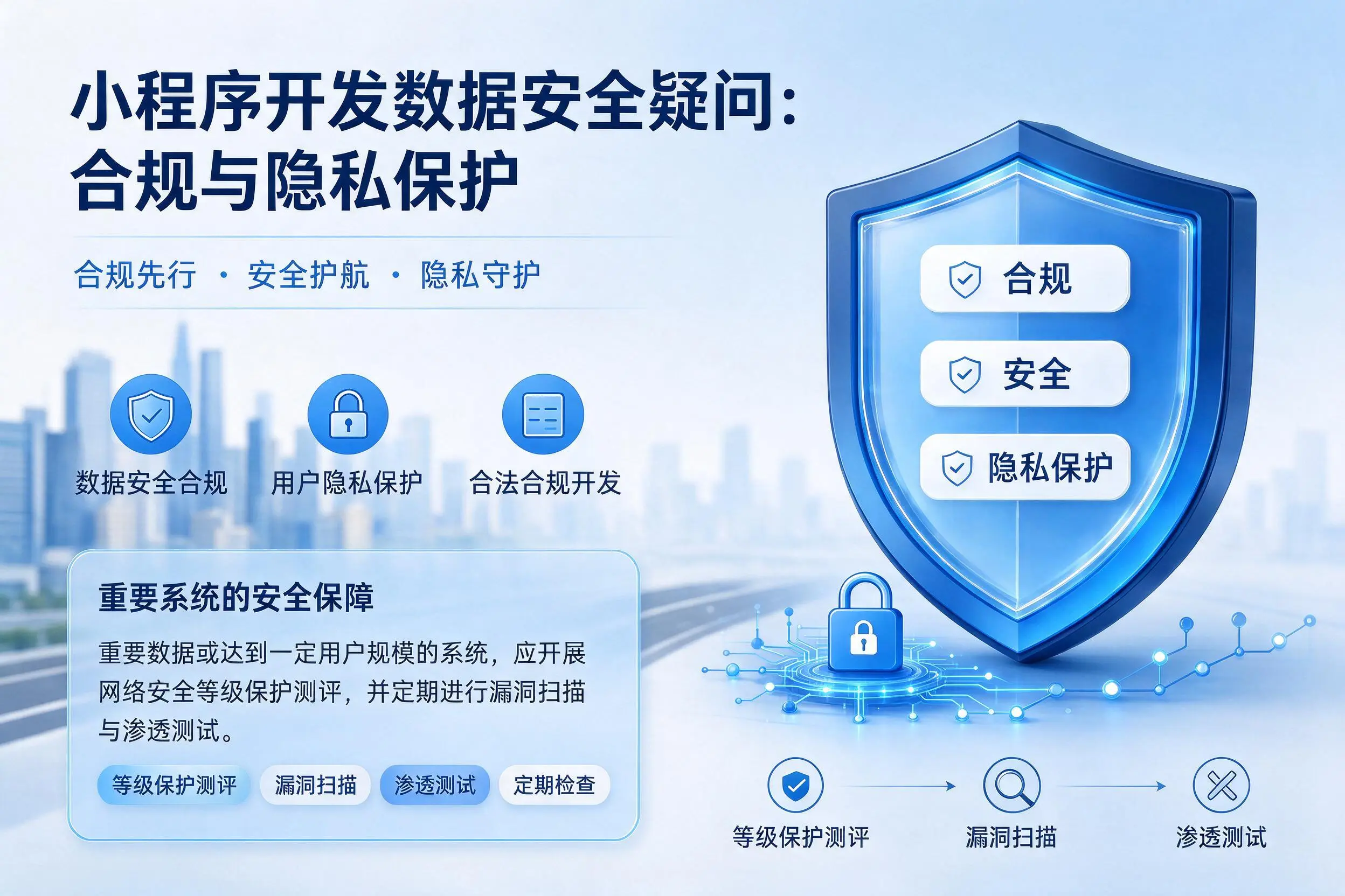四平小程序开发数据安全疑问：合规与隐私保护