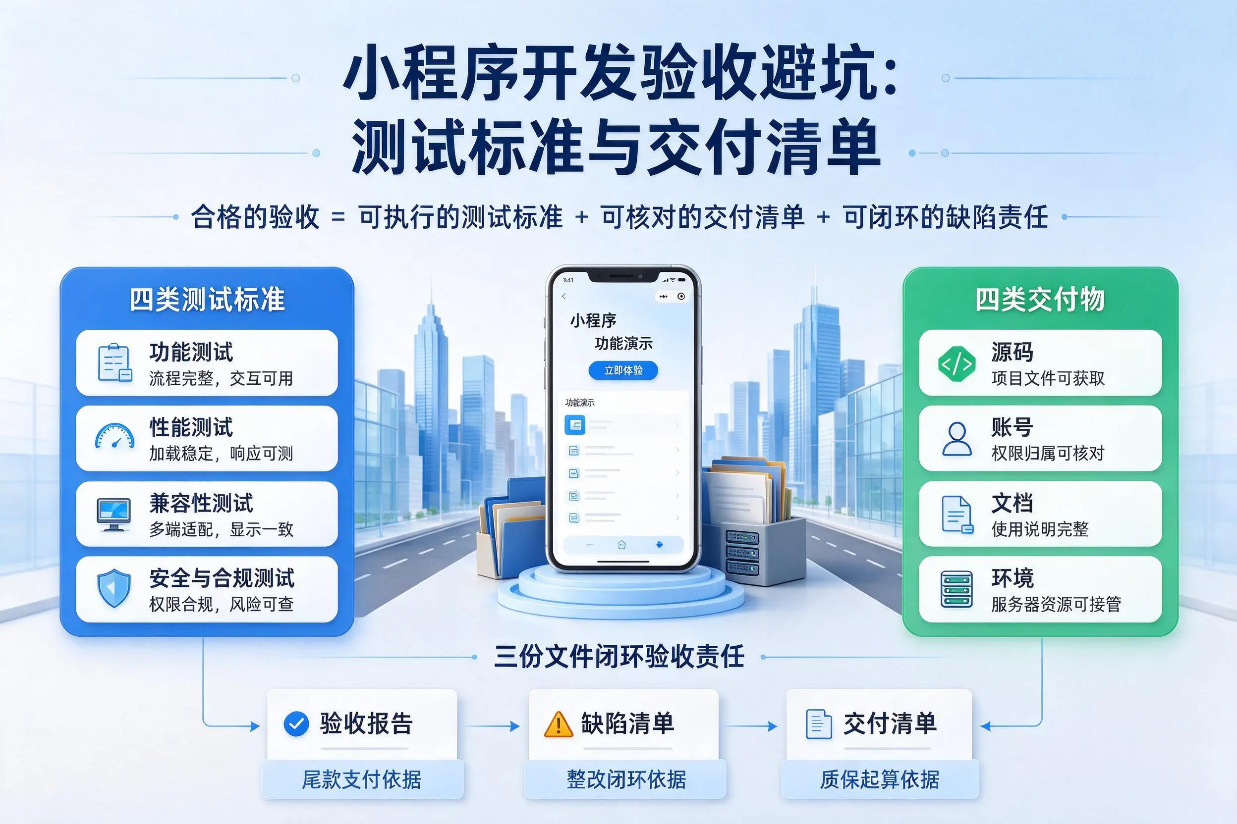 四平小程序开发验收避坑:测试标准与交付清单