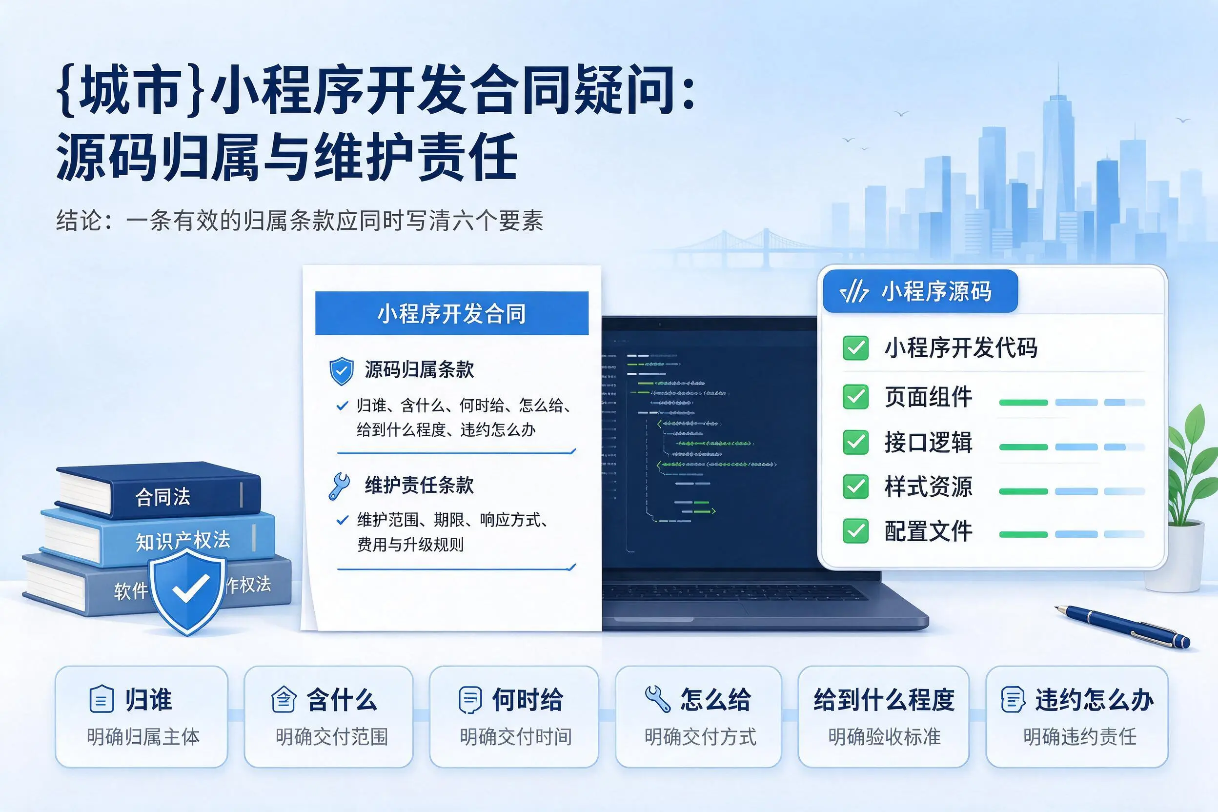四平小程序开发合同疑问：源码归属与维护责任