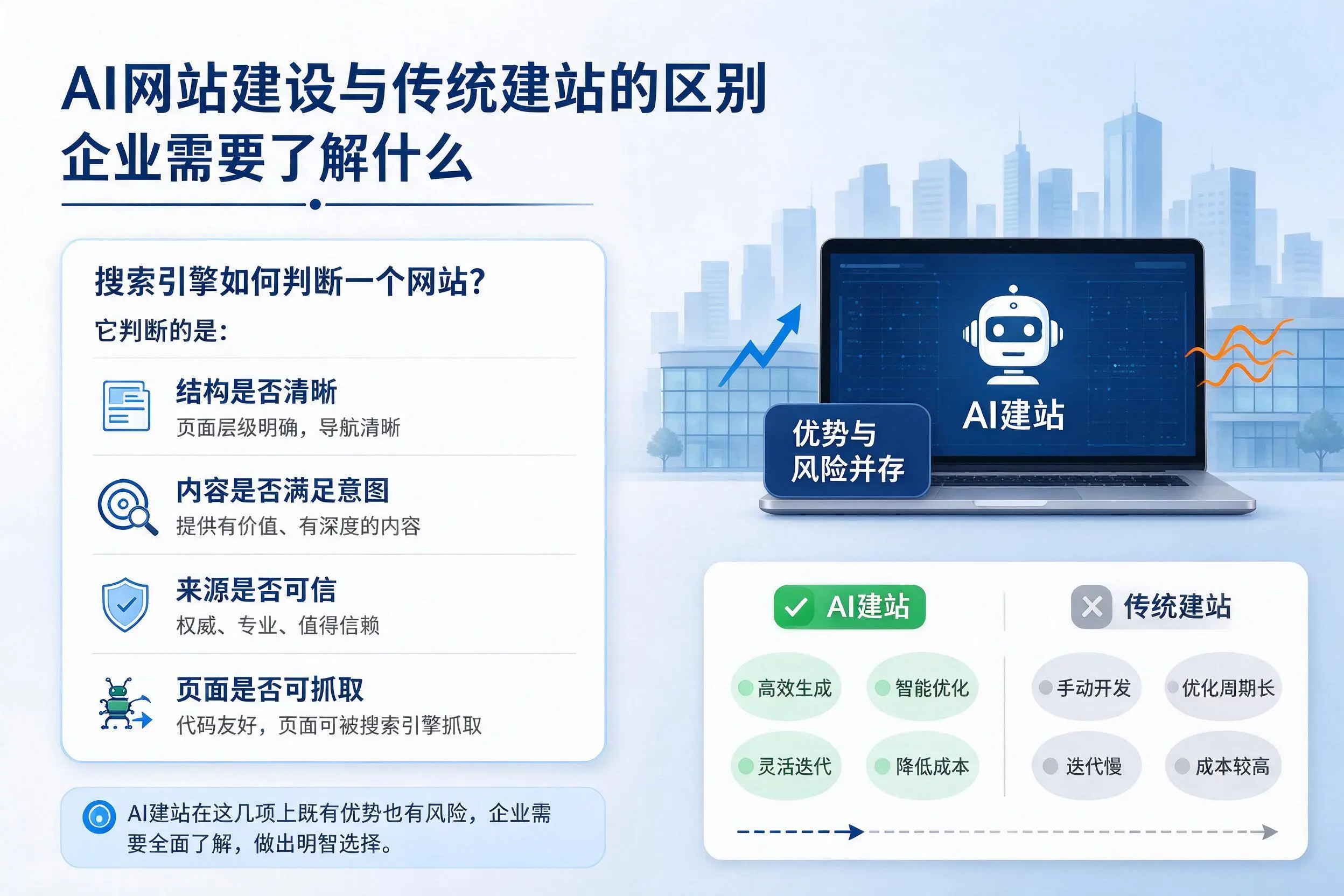 AI网站建设与传统建站的区别,四平企业需要了解什么
