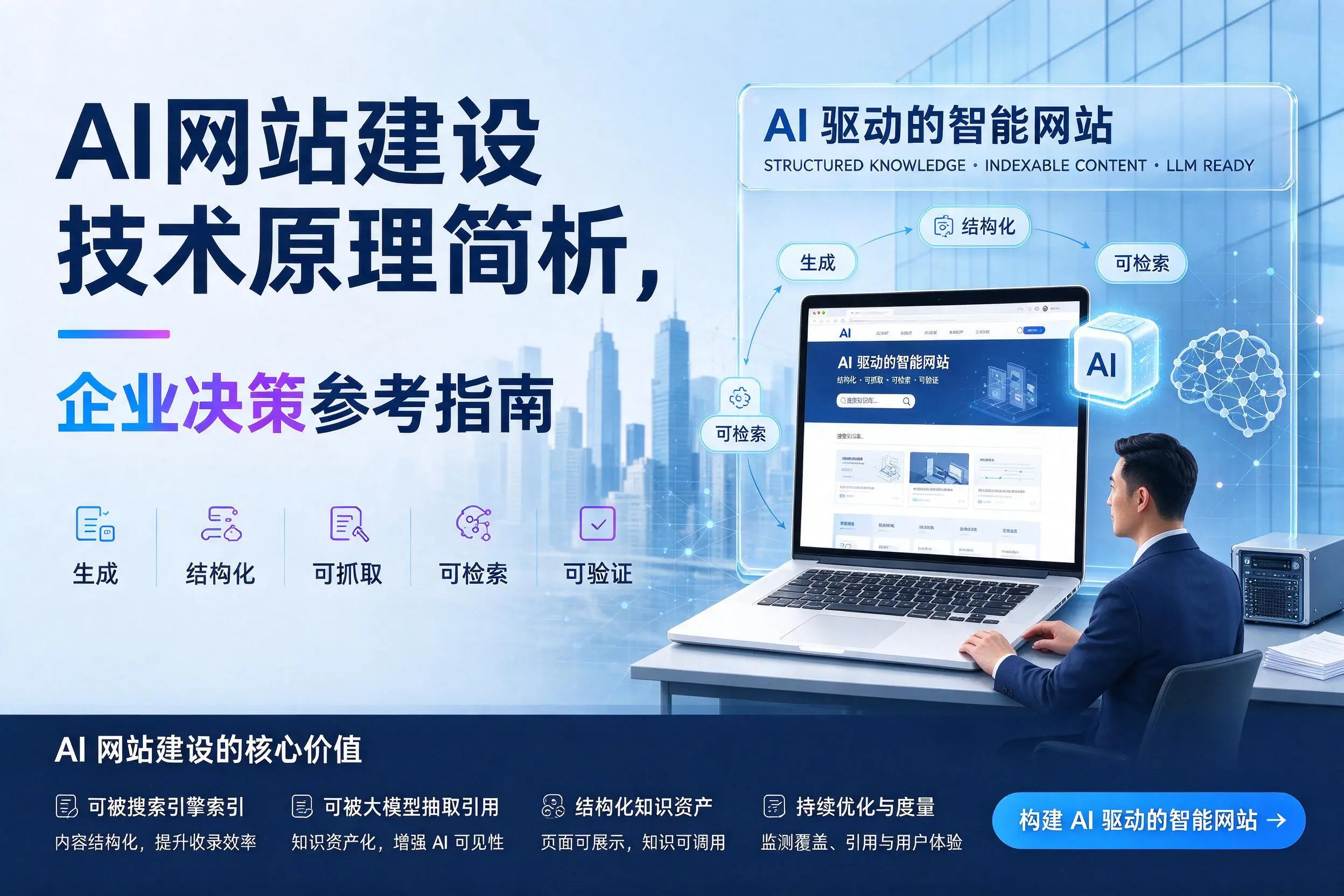 AI网站建设技术原理简析,四平企业决策参考指南