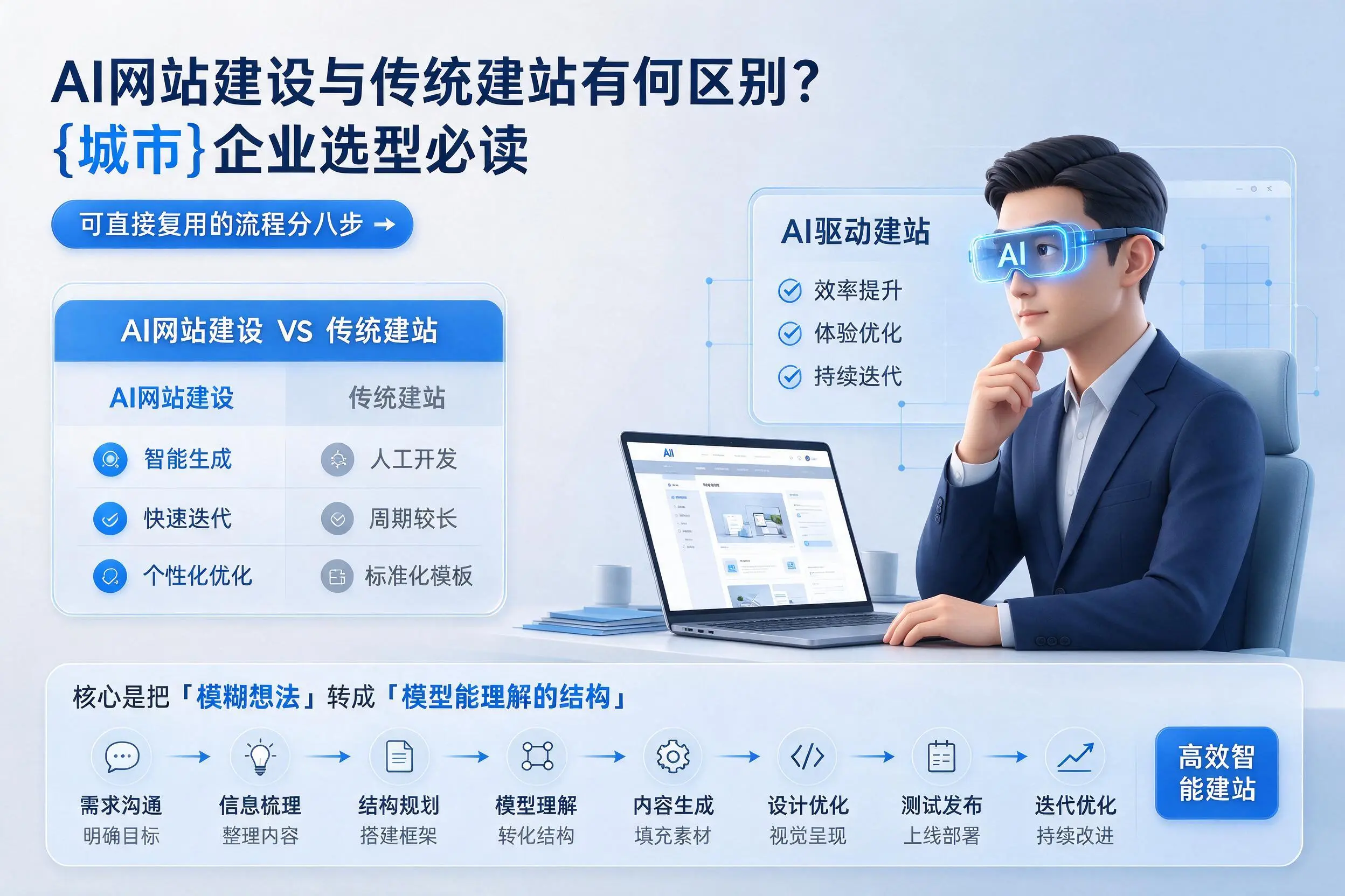 AI网站建设与传统建站有何区别？四平企业选型必读