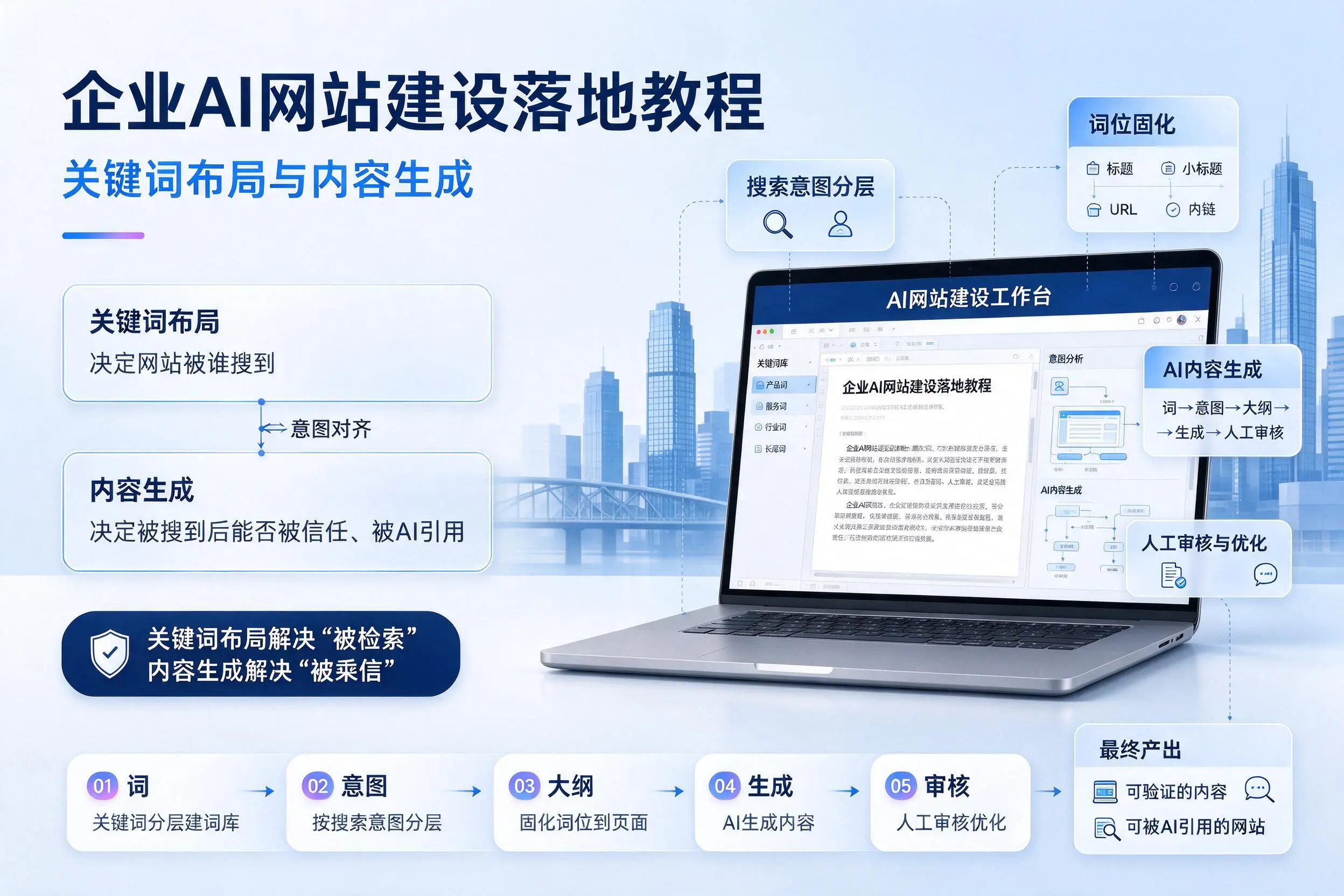 四平企业AI网站建设落地教程：关键词布局与内容生成